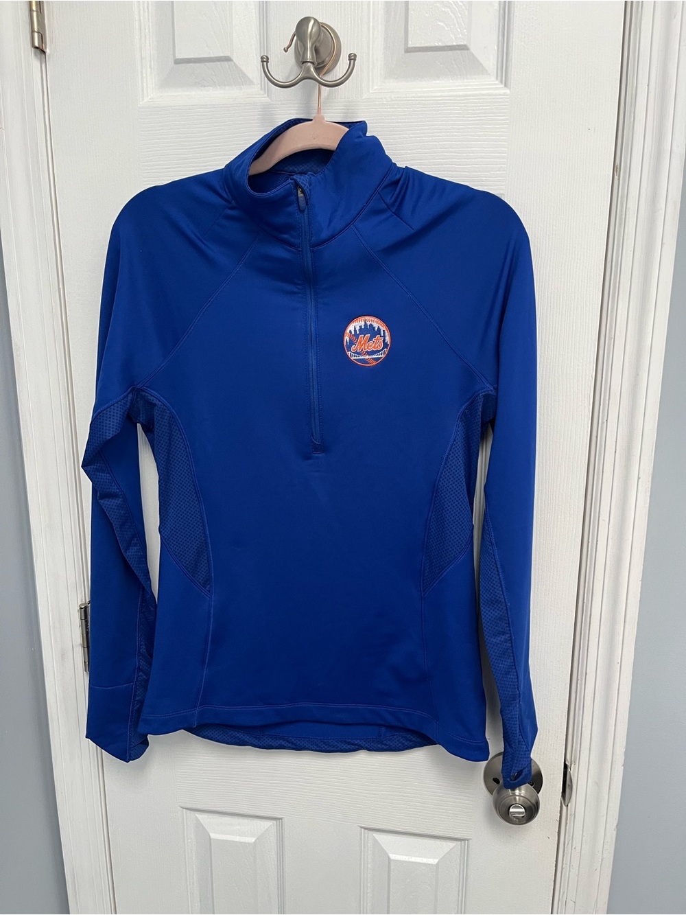 New York Mets Under Armour Medium ColdGear semi-fitted quarter-zip Women’s blue
